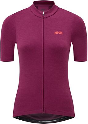 dhb Merino Women's Short Sleeve Jersey - Raspberry - UK 10}, Raspberry