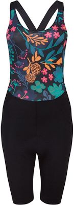 Salopette corta donna dhb Moda LOTUS (corpino alto) - Black-Print - UK 12, Black-Print