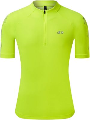 dhb Flashlight Short Sleeve Jersey - Fluro Yellow - L}, Fluro Yellow