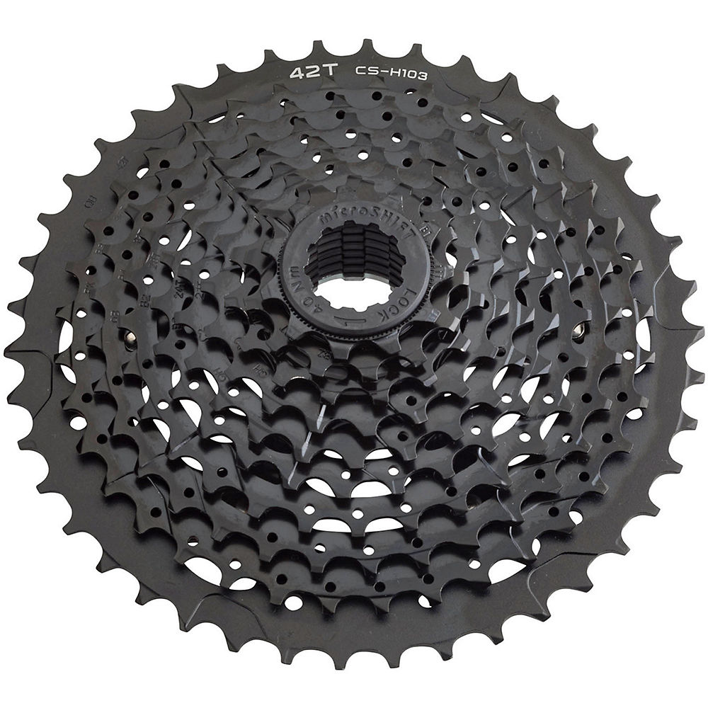 microSHIFT XLE H103 10 Speed Cassette - Noir} - 11-42t}, Noir}