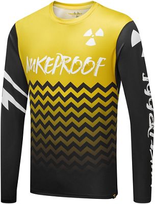 Nukeproof Blackline Long Sleeve Jersey (Race) - Yellow - L}, Yellow
