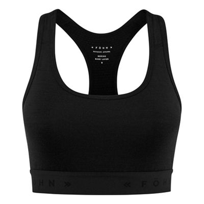 Föhn Merino Crop Top - Black - UK 16}, Black