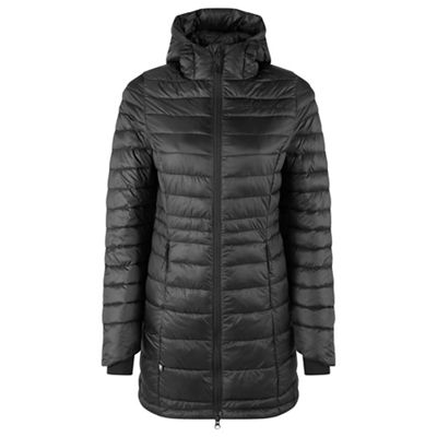 Föhn Womens Long Synthetic Down Jacket - Black - UK 16}, Black