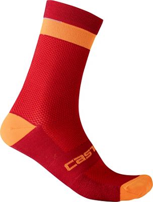 Calzini da ciclismo Castelli Alpha 18 - PRO RED-BRILLIANT ORANGE - S/M, PRO RED-BRILLIANT ORANGE