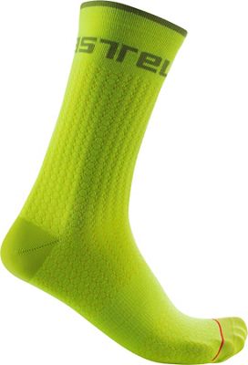 Calzini da ciclismo Castelli Distanza 20 - lime elettrico} - L/XL/XXL}, lime elettrico}