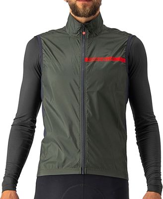 Castelli Squadra Stretch Vest - Military Green-Dark Grey - XXXL}, Military Green-Dark Grey