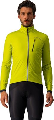 Castelli Go Cycling Jacket - CHARTREUSE-DARK GRAY - XS}, CHARTREUSE-DARK GRAY