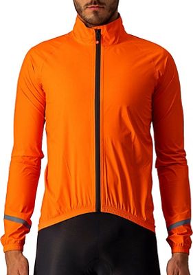 Castelli Emergency Rain Jacket - Brilliant Orange - XL}, Brilliant Orange