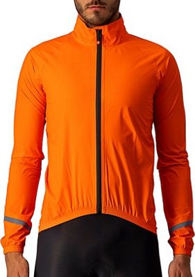 Castelli Emergency Rain Jacket - Brilliant Orange - XXL}, Brilliant Orange