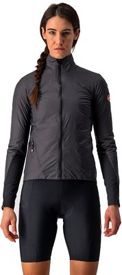 Castelli Women's Unlimited Puffy Cycling Jacket AW21 - DARK GRAY-BLACK-LIGHT GRAY - XS}, DARK GRAY-BLACK-LIGHT GRAY