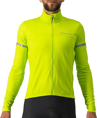 Castelli Fondo 2 Cycling Jersey AW21 - Electric Lime-Silver Reflex - S}, Electric Lime-Silver Reflex