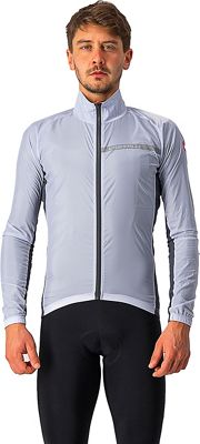 Castelli Squadra Stretch Cycling Jacket - SILVER GRAY-DARK GRAY - S}, SILVER GRAY-DARK GRAY