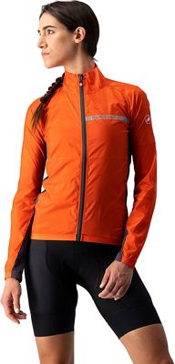Castelli Women's Squadra Stretch Cycling Jacket AW21 - FIERY RED-DARK GRAY - XL}, FIERY RED-DARK GRAY