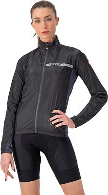 Castelli Women's Squadra Stretch Cycling Jacket AW21 - LIGHT BLACK-DARK GRAY - L}, LIGHT BLACK-DARK GRAY
