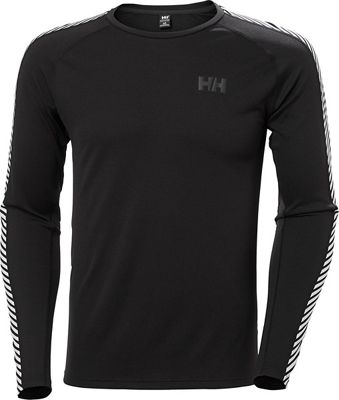 Helly Hansen Lifa Active Stripe Crew Baselayer AW21 - Black - S}, Black