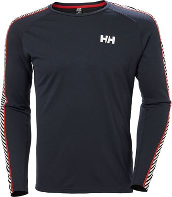 Helly Hansen Lifa Active Stripe Crew Baselayer AW21 - Navy - L}, Navy