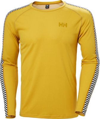 Helly Hansen Lifa Active Stripe Crew Baselayer AW21 - Straw - S}, Straw