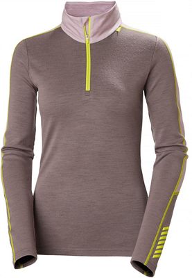 Helly Hansen Women's Lifa Merino Half Zip Baselayer AW21 - Sparrow Grey - S}, Sparrow Grey