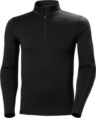 Helly Hansen Lifa Merino Lightweight Zip Baselayer AW21 - Black - M}, Black