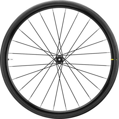 Mavic Aksium Elite Evo Disc Front Road Wheel - Black - 700c}, Black