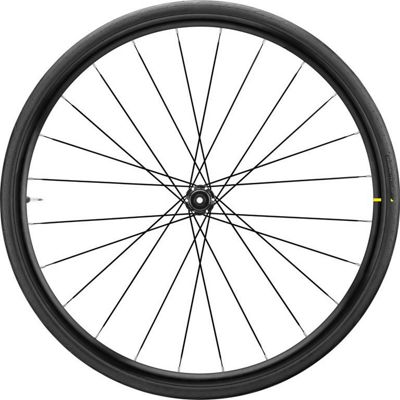 Mavic Aksium Elite Evo Disc Front Road Wheel - Black - 700c}, Black