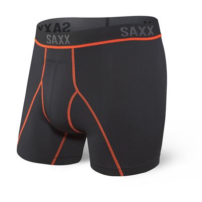 SAXX Kinetic HD Boxer Brief - Black Vermillion, Black Vermillion