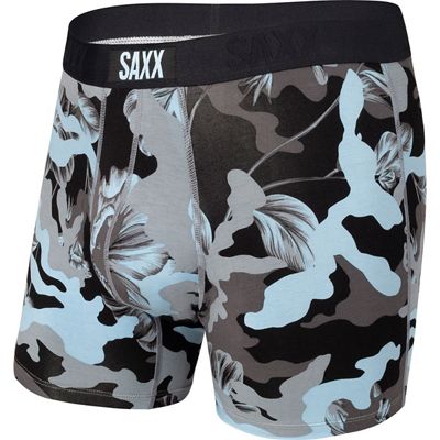 SAXX Vibe Boxer Brief - Blue Camo Flora - L}, Blue Camo Flora