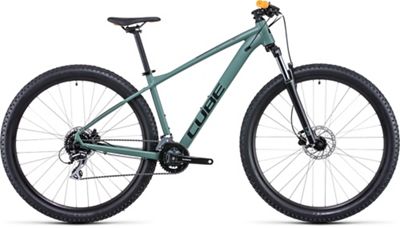 Cube Aim Pro Hardtail Bike 2022 - Olive - Orange - XS, Olive - Orange