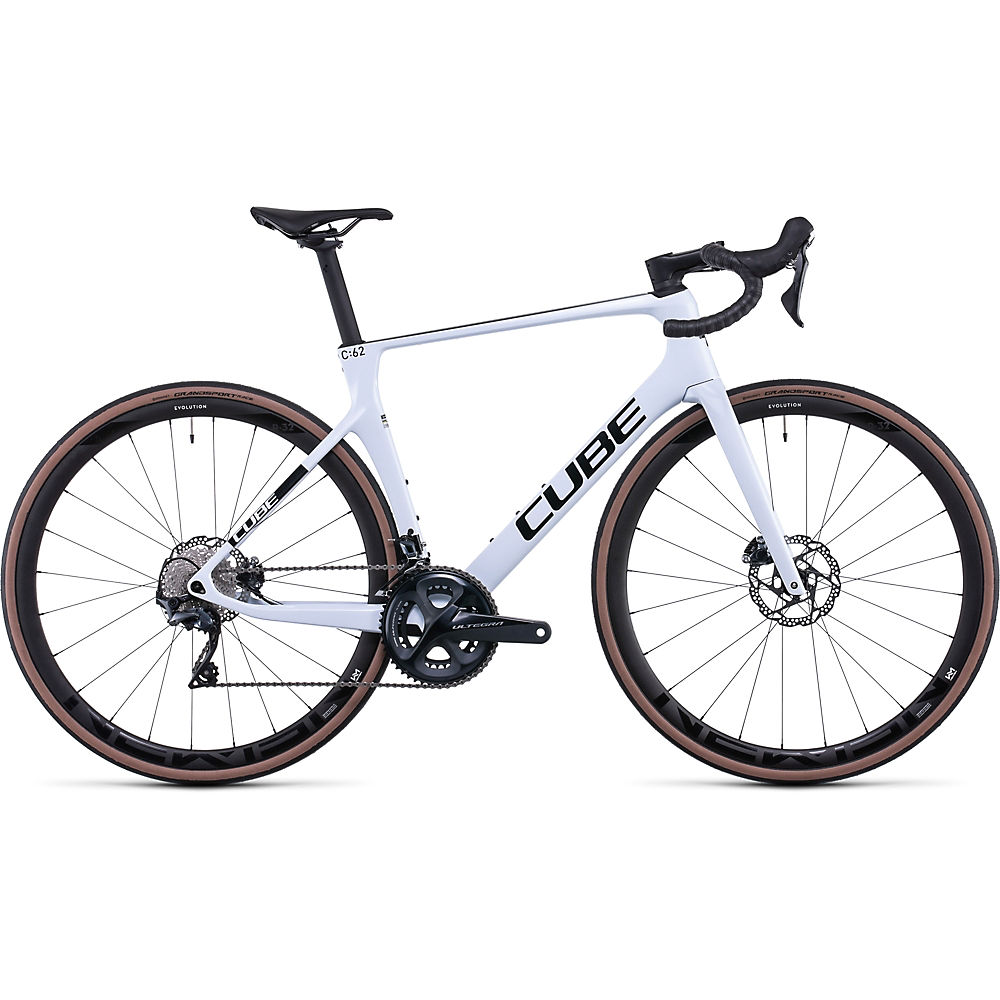 Cube Agree C62 Road Bike 2022 - Flash White - Carbon - 58cm (22.75"), Flash White - Carbon