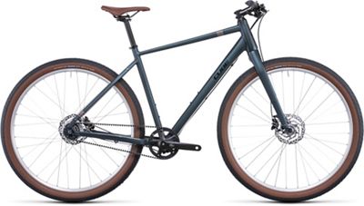 Cube Hyde Pro Flat Bar Urban Bike 2022 - Deep Blue - Silver, Deep Blue - Silver