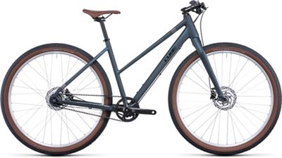 Cube Hyde Pro Trapeze Flat Bar Bike (2022) 2022 - Deep Blue - Silver, Deep Blue - Silver