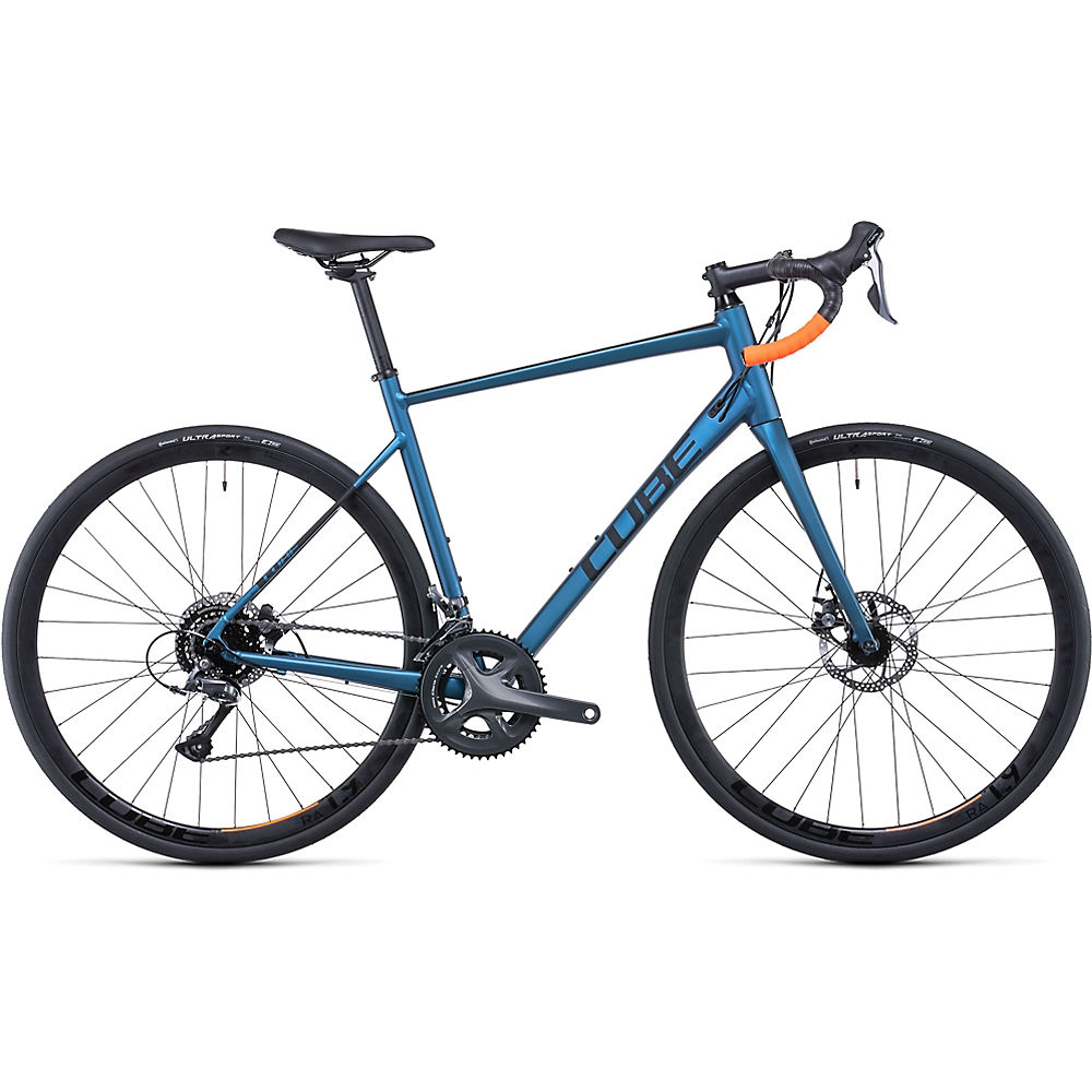 Cube Attain Road Bike 2022 - Atlantic Blue - Orange - 56cm (22"), Atlantic Blue - Orange