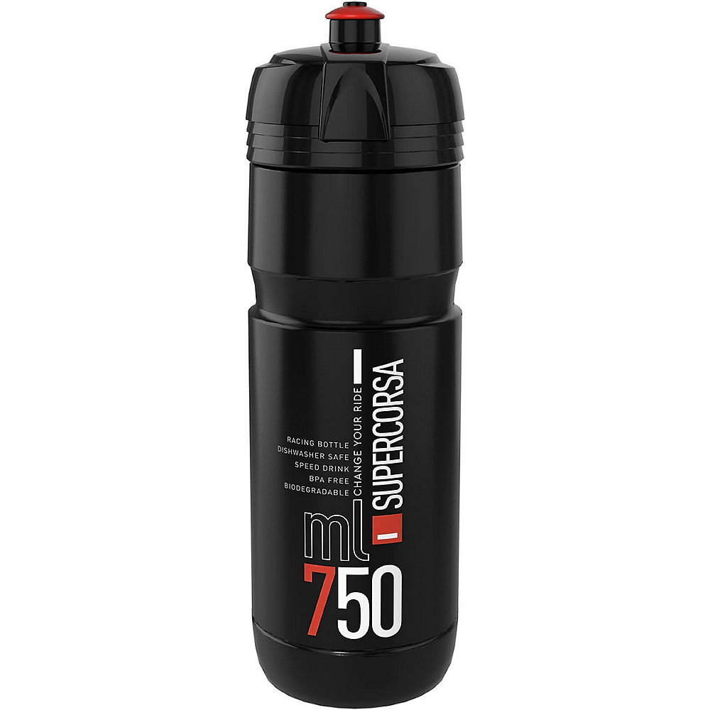 Elite SuperCorsa 750ml Bottle 2021 - BLACK-RED - 750ml}, BLACK-RED