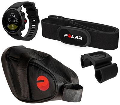 Polar Vantage V2 GPS Watch Cycling Bundle - nero, nero