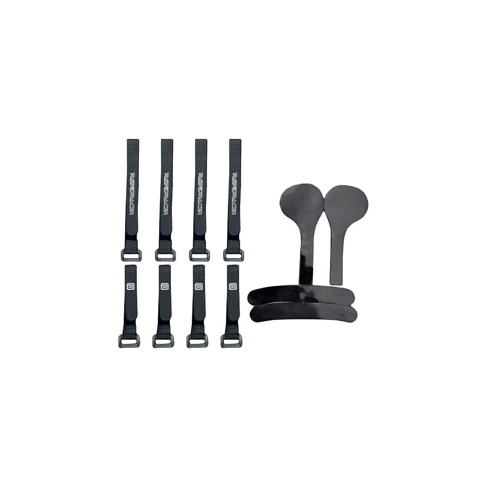 RapidRacerProducts ProGuard Hook and Loop Straps with Pads - Noir, Noir