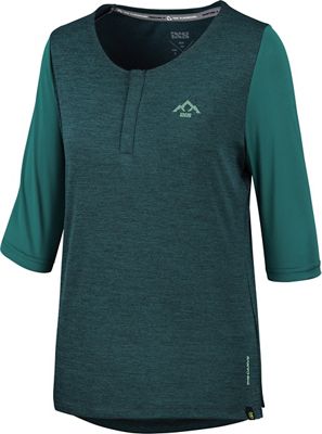 IXS Womens Carve X 3-4 Henley Jersey 2022 - Everglade, Everglade