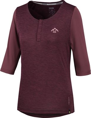 IXS Womens Carve X 3-4 Henley Jersey 2022 - Raisin - S}, Raisin