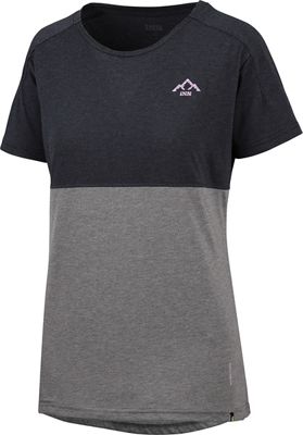 IXS Women's Flow Tech Tee (Mountain) 2022 - Graphite Black - L}, Graphite Black