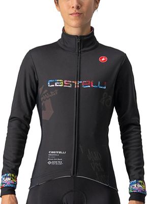 Castelli Women's Graffiti Windstopper Jacket - Street Art Dark - M}, Street Art Dark