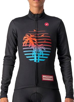 Castelli Women's Hollywood Long Sleeve Jersey - Hollywood Black - M}, Hollywood Black