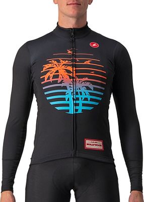 Castelli Hollywood Long Sleeve Cycling Jersey - Hollywood Black - S}, Hollywood Black