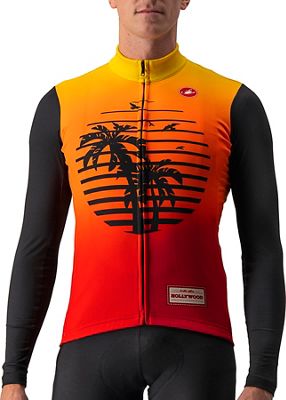 Castelli Hollywood Long Sleeve Cycling Jersey - Hollywood Sunset - L}, Hollywood Sunset