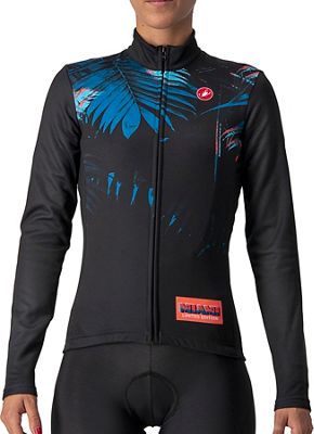 Castelli Women's Hollywood Long Sleeve Jersey AW21 - Miami Black - XS}, Miami Black