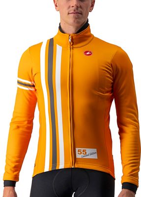 Castelli Hollywood Windstopper Cycling Jacket - Cannonball Vintage Orange - S}, Cannonball Vintage Orange