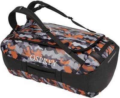 Osprey Transporter 65 AW21 - Black-Orange Camo - One Size}, Black-Orange Camo