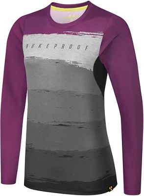 Nukeproof Blackline Women's Long Sleeve Jersey - Purple - UK 10}, Purple