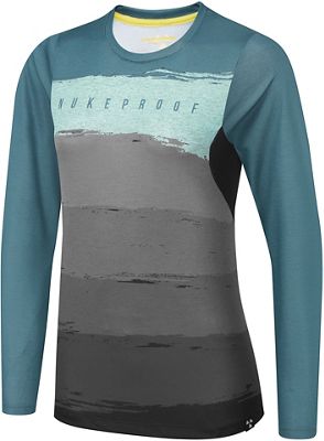 Nukeproof Blackline Women's Long Sleeve Jersey - Teal - UK 12}, Teal