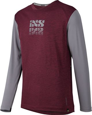 IXS Kids Trigger X Long Sleeve Jersey 2022 - Raisin Graphite - L}, Raisin Graphite