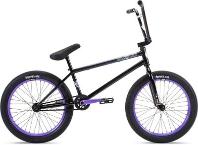 Stolen Sinner FC XLT RHD BMX Bike 2022 - Black - Violet - 20", Black - Violet
