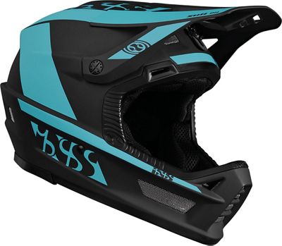 IXS XULT DH FF Helmet 2022 - Lagoon-Black - M/L}, Lagoon-Black